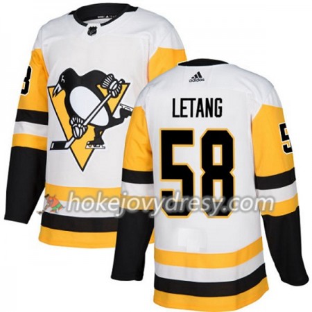 Pánské Hokejový Dres Pittsburgh Penguins Kris Letang 58 Bílá 2017-2018 Adidas Authentic